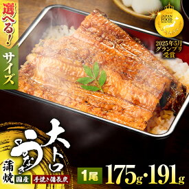 【ふるさと納税】＜選べる＞大人気！鯉家の極上蒲焼 大トロうなぎ蒲焼 1尾 175g 191g 国産 手焼き備長炭 本格 鰻 ウナギ 魚 惣菜 総菜 冷凍 湯煎 レンジ 解凍 簡単調理 鰻丼 鰻重 ひつまぶし 土用の丑 鯉家 鹿屋市 おすすめ ランキング プレゼント ギフト