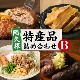 【ふるさと納税】阿久根市特産品詰め合わせセットB(冷凍便) うどん 肉うどん 麺 手ごね ハンバーグ 焼肉GONZA お惣菜 おかず 冷凍 焼き芋 やきいも 焼芋 干芋 干し芋 海連 お楽しみ 詰合せ バラエティー コラボ 阿久根市 地元の味 【福永食品】akn005-11