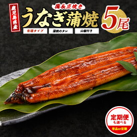 【ふるさと納税】＜お届け回数が選べる＞うなぎ生産量日本一！鹿児島産鰻蒲焼贅沢セット！(有頭背開き5尾・タレ、山椒付／定期便・有頭背開き5尾・タレ、山椒付×3回) うなぎ ウナギ 鹿児島【奈良】