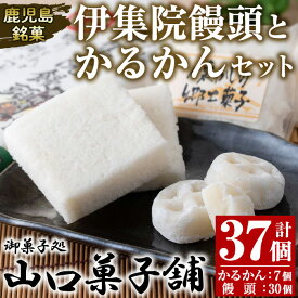 【ふるさと納税】鹿児島銘菓かるかん(7個)と伊集院饅頭(30個)日置市 セット 和菓子 スイーツ 郷土菓子 お菓子 ギフト 贈答品 贈り物【山口菓子舗】