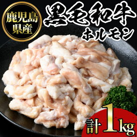【ふるさと納税】鹿児島黒毛和牛ホルモン(250g×4P・計1kg) 国産 九州産 鹿児島県産 牛肉 黒毛和牛 和牛 お肉 おかず 焼き肉 ホルモン 小腸 冷凍【NBフード】