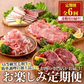 【ふるさと納税】＜定期便・全6回(奇数月)＞お楽しみ！大人気の返礼品定期便 お試しコース(総重量5kg以上・ステーキ、霜降り焼肉、ローストビーフ等) 牛肉 黒毛和牛 和牛 ステーキ すき焼き しゃぶしゃぶ 焼肉 BBQ キャンプ 定期便 頒布会 A5 冷凍 ギフト 贈答【カミチク】