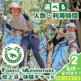 【ふるさと納税】＜選べる！人数と利用時間＞フォレストアドベンチャー・吹上浜＜トレックコース＞体験チケット(2名/4名/貸切) 体験 体験チケット チケット フォレストアドベンチャー アクティビティ 非日常 冒険 スポーツ 自然体験【株式会社MORETZ】