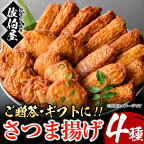 ＜2024年6月発送分(6月30日迄に発送)＞本場鹿児島県産 無添加さつま揚げの詰合せ(4種・約700g) 鹿児島県産 さつまあげ さつま揚げ さつまあげ つけ揚げ つけあげ ギフト 贈答用 小分け セット 詰合せ 詰め合わせ【佐伯屋】