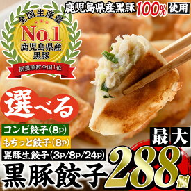 【ふるさと納税】鹿児島黒豚使用！3種から選べる黒豚餃子(計36個～288個) 国産 九州産 鹿児島県産 餃子 ぎょうざ ギョウザ 焼餃子 水餃子 冷凍 黒豚 豚肉 お肉 おかず 惣菜 簡単 便利 おかず 長期保存 小分け 定期便 【末永商店】
