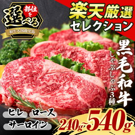 【ふるさと納税】＜部位を選べる！＞鹿児島県産黒毛和牛ステーキ(計240g〜540g) 国産 九州産 牛肉 黒毛和牛 和牛 ヒレ ヒレステーキ ロース ロースステーキ サーロイン ステーキ 焼肉 BBQ キャンプ 冷凍 定期便 頒布会 贈答 ギフト 数量限定 A5 A5等級 【LRプラスK】