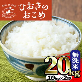 【ふるさと納税】国産！鹿児島県産ひおきのおこめ無洗米20kg(10kg×2)米 20kg お米 白米 精米 ご飯 おにぎり お弁当 国産 常温【正留産業】