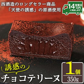 【ふるさと納税】天使の誘惑使用！誘惑のチョコテリーヌ(1個) 350g 国産 天使の誘惑 原酒 スイーツ テリーヌ チョコ デザート 菓子 お菓子 濃厚 冷凍 ご褒美 プチ贅沢 ギフト 贈答品 バレンタイン ホワイトデー【西酒造】