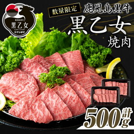 【ふるさと納税】鹿児島黒牛 黒乙女 和牛モモ焼肉(計500g・250g×2P) 黒毛和牛 黒牛 黒乙女 牛肉 牛 肉 モモ 焼肉 冷凍 小分け 国産 赤身 赤身肉【ナンチク】
