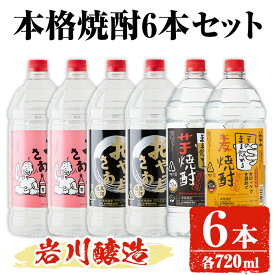 【ふるさと納税】岩川醸造 本格焼酎 6本セット(2.7L×6本・計16L超え)おやっとさあ おやっとさあ黒 いわがわ〈芋〉いわがわ〈麦〉 酒 お酒 焼酎 本格焼酎 芋焼酎 麦焼酎 本格芋焼酎 本格麦焼酎 アルコール 飲み比べ セット 鹿児島【大隅家】