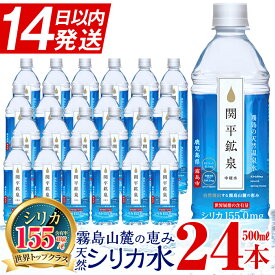 【ふるさと納税】関平鉱泉水（ペットボトル）500ml×24本！水 のむシリカ ミネラルウォーター 温泉水 シリカ シリカ水 ミネラル成分 飲料水 500【関平鉱泉所】