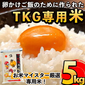 【ふるさと納税】《令和7年産》日本初！卵かけご飯専用のお米！コケコッコ(TKG専用米)計5kg！お米 精米 白米 米 お米 こめ コメ【山口米店】