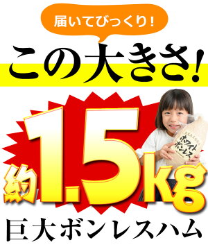 【ふるさと納税】大人気!プリマハム「ホワイトボンレスハム(約1.5kg)」豚肉もも肉