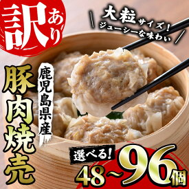 【ふるさと納税】＜容量を選べる！＞《訳あり・業務用》鹿児島県産豚肉使用！焼売セット (計48個・24個×2P / 計96個・24個×4P) 国産 九州産 鹿児島 豚 肉 シュウマイ しゅうまい シューマイ 中華 大粒 冷凍 レンジ 惣菜 時短 冷凍 食卓 夕食 弁当 おかず【鹿児島協同食品】