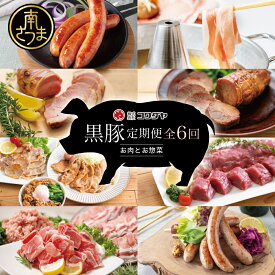 【ふるさと納税】 定期便 黒豚のプロフェッショナル「コワダヤ」の 厳選 黒豚 味わい尽くしコース（全6回） しゃぶしゃぶ 生姜焼き 焼き豚 焼豚 ウインナー ソーセージ ロース 切落し 切り落とし 総菜 簡単調理 鹿児島県産 冷凍 南さつま市 送料無料