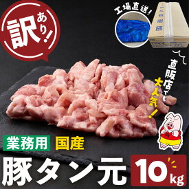 【ふるさと納税】【訳あり・業務用】希少部位！！国産豚タン元(計10kg) 国産 豚肉 豚 肉 タン 豚タン 焼肉 BBQ 訳あり 業務用 つまみ おつまみ 希少部位 冷凍【ナンチク】c2-016