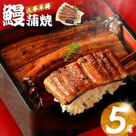 【ふるさと納税】【高評価★4.81】 国産 八本木樽鰻の蒲焼(160g以上×5尾)うなぎ 鰻 ウナギ 5尾 国産 九州産 蒲焼き かばやき 冷凍 うな丼 うな重 ひつまぶし タレ 山椒 ランキング 人気【山田水産】b7-025