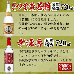 【ふるさと納税】酒屋厳選志布志プレミアム6本セット!モンドセレクション金賞受賞の「樵」や、少数限定生産銘柄「幸湧香」「焔の如く」など焼酎6本飲み比べセット!【江川商店】B-161