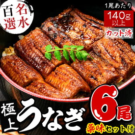 【ふるさと納税】名水百選 極上カットうなぎ蒲焼き合計約840g(140g×6尾)良質な国産うなぎを熟練の技で丁寧にさばき、創業から20年使い続けた秘伝のたれで4回焼き!たべやすい便利なカット真空パック【蓬の郷】f0-032