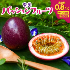 【ふるさと納税】家庭用 パッションフルーツ 0.8kg サイズ混合 奄美 果物 甘酸っぱい 南国フルーツ トロピカル 農家直送 栄養豊富 ビタミン アレンジ 南国 太陽の恵み 芳醇な香り さわやかな味 スイーツ デザート フルーツ 鹿児島県 奄美市 奄美大島 送料無料