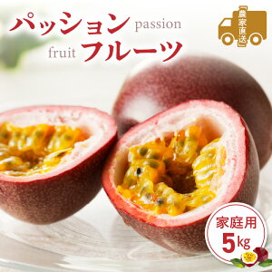 【ふるさと納税】【2026年先行予約】<選べる容量> パッションフルーツ 家庭用 2.5kg or 5kg 期間限定 完熟 果物 フルーツ 果実 南国 3年連続 品評会 金賞 受賞 美味しい 鹿児島 甘い あまい 甘