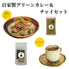 【ふるさと納税】カレー グリーンカレー 250g チャイ セット 茶葉 25g スパイス 5g 甘くて辛いココナッツミルクの自家製グリーンカレー 奄美大島 鹿児島 冷凍 お取り寄せ グルメ 送料無料