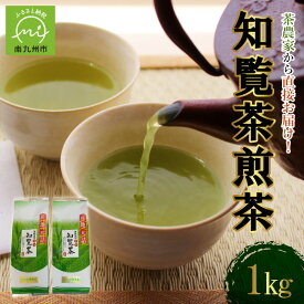 【ふるさと納税】農林水産大臣賞受賞 知覧茶 煎茶 1kg 500g × 2 パック 茶農家から直接お届け 緑茶 てん茶 茶葉 お茶 ティータイム 美味しい 日本茶 国産 茶農家直送 産地元詰 お取り寄せ 小磯製茶 鹿児島県 南九州市 送料無料