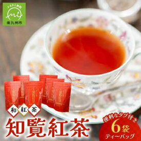 【ふるさと納税】美味しい和紅茶!知覧紅茶ティーバッグ6袋セット【1185783】