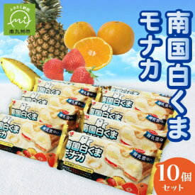 【ふるさと納税】南国白くまモナカ10個セット 008-74【配送不可地域：離島】【1710443】