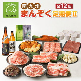 【ふるさと納税】【発送月固定定期便】南九州まんぞく定期便2全12回【配送不可地域：離島】【4014695】
