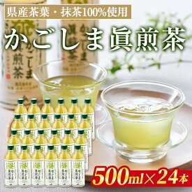【ふるさと納税】かごしま眞煎茶(500ml×24本) 鹿児島産茶葉 お茶 緑茶 茶 抹茶 PET ペットボトル 飲料 飲み物 【北さつま農業協同組合】