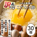 《訳あり・毎月数量限定》いちき農園のこだわり卵(計30個・15個入り×2パック) 平飼い 鶏 たまご 低コレステロール 無添加 抗生物質不使用 卵かけご飯 TKG 訳あり【いちき農園】