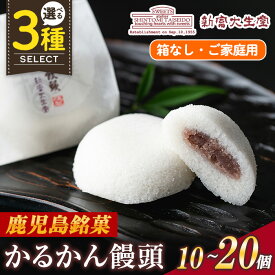【ふるさと納税】＜個数を選べる＞ご家庭用かるかん饅頭(箱なし)10個~20個 和菓子 まんじゅう お菓子 鹿児島 伝統菓子 銘菓 軽羹 セット 簡易包装【新富大生堂】