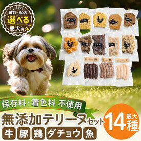 【ふるさと納税】《種類・容量が選べる》＜保存料・着色料 不使用＞愛犬用無添加テリーヌ(2袋・4袋・8袋・14種セット・定期便) 牛 豚 鶏 魚 ダチョウ テリーヌ 犬 ドッグ ペット フード エサ おやつ ごはん ご飯 間食 ご褒美 ペット関係【Nフードサービス】