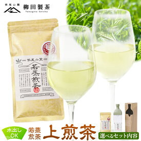 【ふるさと納税】若蒸煎茶 上煎茶 セット 選べる 水出しボトル ハリオ 80g または 計240g 柳田製茶《30日以内に出荷予定(土日祝除く)》鹿児島県 さつま町 おうち時間 ティータイム 水出し セット 煎茶 緑茶 日本茶 ギフト 贈答 プレゼント