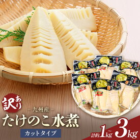 【ふるさと納税】訳あり たけのこ 水煮 カットタイプ 九州産 選べる内容量 2袋 4袋 6袋 (1袋500g) 北薩農産加工場《30日以内に出荷予定(土日祝除く)》鹿児島県 さつま町 送料無料 惣菜 タケノコ 筍 竹の子 パック 水煮 お取り寄せグルメ