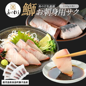 【ふるさと納税】＜百年漁師＞獅子島産 百年漁師の鰤 お刺身用サク (約150g×8パック) 【島のごちそう】gochi-7043R8