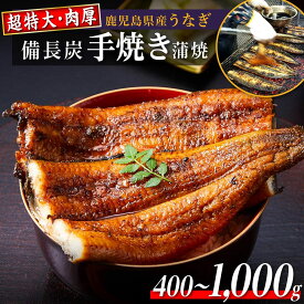 【ふるさと納税】【 超特大 】 鹿児島県産うなぎ備長炭手焼き無頭蒲焼 2尾 400g | 鰻 うなぎ ウナギ 国産 蒲焼 蒲焼き たれ 関東風 蒸し入り 鹿児島 大崎町 国産うなぎ 特産品 鰻蒲焼 支援 国産鰻 うなぎ蒲焼き うなぎ蒲焼