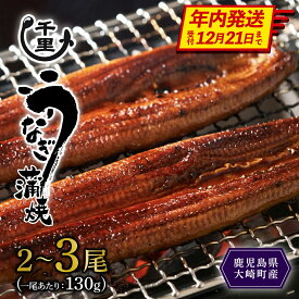 【ふるさと納税】【年内発送】 数量限定 鹿児島県産 うなぎ 蒲焼き 1尾あたり 130g以上 | 国産 鹿児島 鰻 ウナギ 国産うなぎ うなぎ蒲焼 鰻蒲焼 蒲焼き 九州 大隅 大崎町 鹿児島県大崎町 丑の日