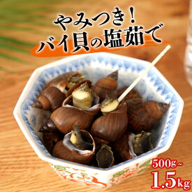 【ふるさと納税】やみつき バイ貝の塩茹で 500g 1.5kg | バイ貝 貝 巻貝 海鮮 居酒屋 おつまみ おかず 鹿児島県 大崎町 鹿児島 大崎 鹿児島県大崎町 楽天ふるさと 納税 取り寄せ お取り寄せ グルメ お取り寄せグルメ ご当地
