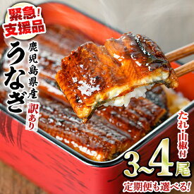 【ふるさと納税】【緊急支援品】＜容量が選べる＞＜訳あり＞鰻の蒲焼き(無頭)＜計約480g(3～4尾)/定期便・計約960g(3～4尾×2回)＞(タレ、山椒付) うなぎ ウナギ 鰻 蒲焼き 国産うなぎ 国産 九州産 鹿児島 鹿児島県産 人気 ランキング 高級 おすすめ 支援【アクアおおすみ】