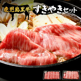 【ふるさと納税】【鹿児島黒牛】すき焼きセット2種600g W7502 | 鹿児島 牛 うし カタロース ウデ 国産 九州産 牛肉 黒牛 黒毛和牛 和牛 すき焼き 冷凍 産地直送 絶品 ごちそう 贈り物