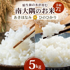 【ふるさと納税】お米 ≪令和7年産≫ ひのひかり・あきほなみ 米 5kg 南大隅町 辺塚産 ｜鹿児島県 南大隅 白米 こめ コメ 5キロ ご飯 大自然のお米 国産 産地直送