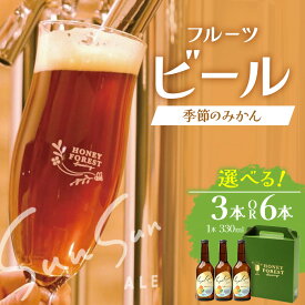 【ふるさと納税】SunSunALE　季節のみかん 【 3 本セット ・ 6 本セット 】