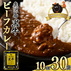 【ふるさと納税】＜容量が選べる！＞鹿児島黒牛ビーフカレー(160g×10P or 30P) 鹿児島 国産 黒牛 牛肉 カレー ビーフ レトルトカレー パック ご当地カレー おかず 惣菜 ギフト 贈答 常温保存 常温 【新村畜産】