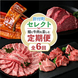 【ふるさと納税】＜定期便・全6回＞肝付町セレクト定期便《鰻と牛肉を楽しむ定期便》 鹿児島 牛肉 黒毛和牛 鰻 うなぎ ウナギ 焼肉 焼き肉 しゃぶしゃぶ ステーキ ヒレ フィレ 定期便 セレクト 冷凍 冷凍食品 【株式会社きもつき未来商社そらまち】