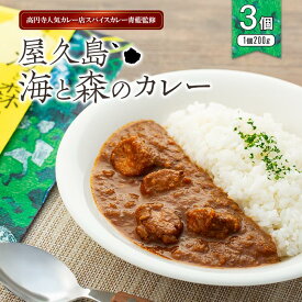 【ふるさと納税】屋久島産トビウオ・たんかん100％！高円寺人気カレー店スパイスカレー青藍監修【屋久島海と森のカレー】3点セット