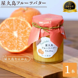 【ふるさと納税】屋久島フルーツバター 1本（屋久島たんかん）＜2021熊毛地域特産品コンクール 最優秀賞受賞＞ | バター フルーツ 果物 屋久島町 鹿児島 トッピング パン ぱん トースト 手作り 朝食 5000円 5千円 5,000円