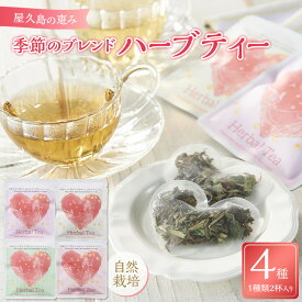 【ふるさと納税】屋久島の祝福 季節のブレンドハーブティー4種 自然栽培 Blessings of Yakushima