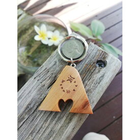 【ふるさと納税】屋久杉Initialイニシャルキーホルダー　A